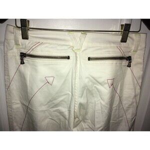 VERSACE COUTURE JEANS ~NWT~ SIZE 40 (M 28 x 34) White with Zippers